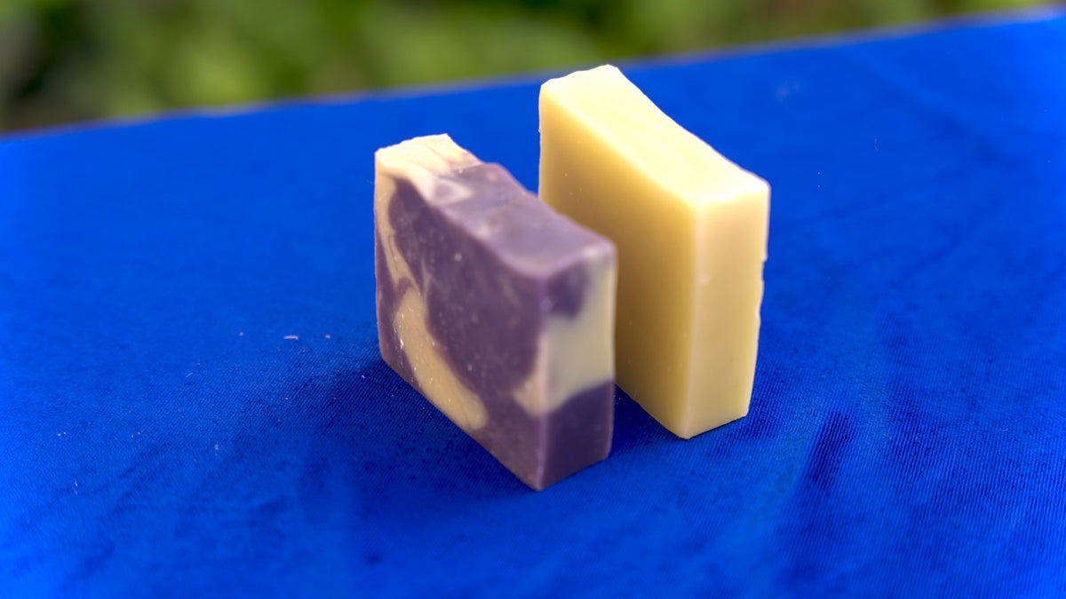 Al Domi Soap Bar standing with Dousman soap bar